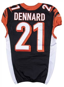 2016 Darqueze Dennard Game Used Cincinnati Bengals Home Jersey Used on 10/30/2016 (NFL-PSA/DNA)